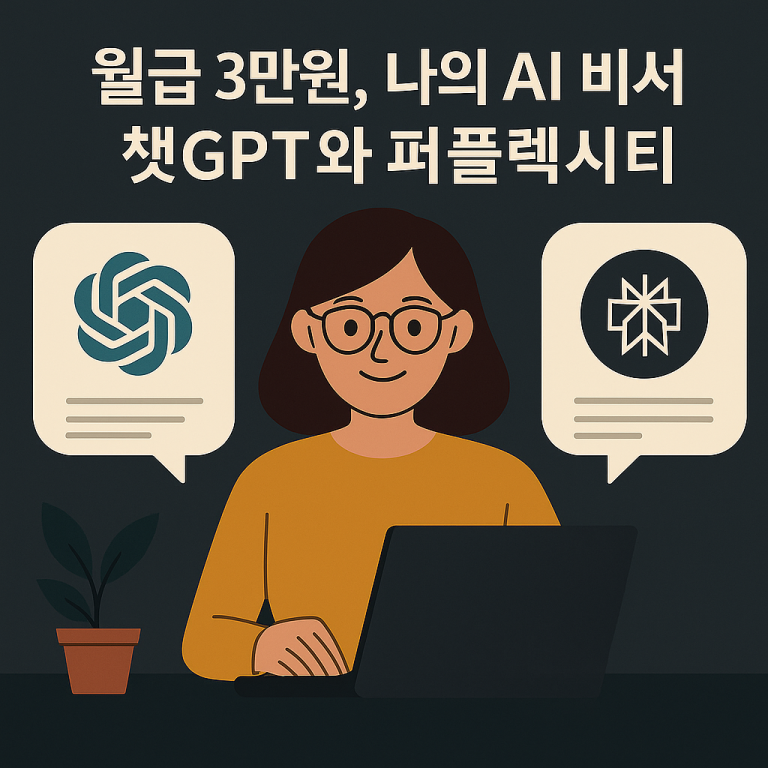 월급 3만 원, 나의 AI 비서 챗GPT와 퍼플렉시티 블로그 대표 이미지